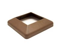 Крышка нижняя ПВХ для столба 100х100 Шоколад