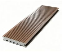 Террасная доска ДПК Базик полнотелая Графит