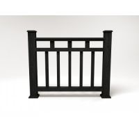 Ограждение ДПК цвет Кварц Сборка №1