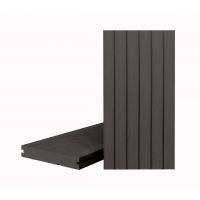 Террасная доска КЛАССИК полнотелая с пазом Черное дерево