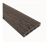 Террасная доска Смарт 3D Пустотелая с пазом Тик Киото