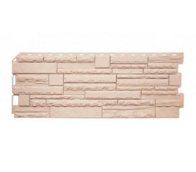 Фасадные панели Скалистый камень ЭКО Кремовый от производителя  Альта-профиль по цене 496 р