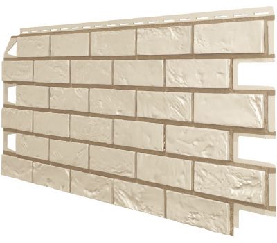 Фасадные панели (Цокольный Сайдинг) VOX Vilo Brick Слоновая-кость от производителя  Vox по цене 570 р