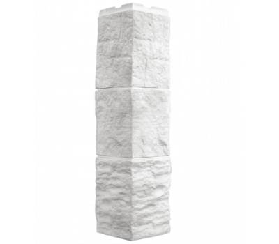 Угол наружный коллекция Блок Молочно-белый от производителя  Fineber по цене 550 р