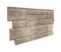 Фасадные панели (цокольный сайдинг) коллекция Камень Природный - Песочный