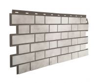 Фасадные панели Кирпич облицовочный 3D - Бело-коричневый