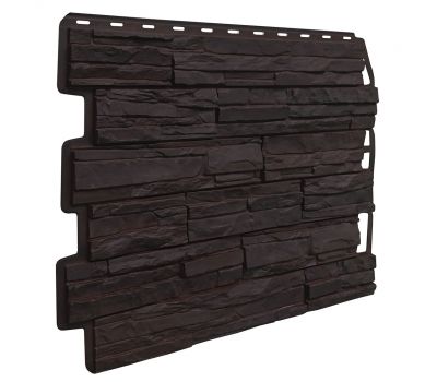 Фасадные панели Скол - Темно-коричневый от производителя  Fineber по цене 565 р