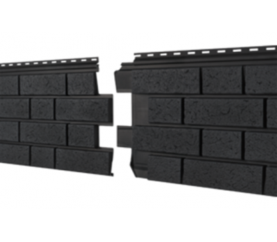 Фасадная панель Стоун Хаус S-Lock Клинкер Нордик Графитовый от производителя  Ю-Пласт по цене 605 р