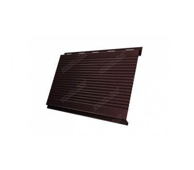 Металлический сайдинг Вертикаль (gofr) 0,5 Satin RAL 8017 Шоколад от производителя  Grand Line по цене 863 р