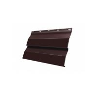 Металлический сайдинг Корабельная Доска 0,5 Quarzit lite RAL 8017 Шоколад
