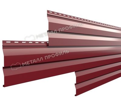 Металлический сайдинг МП СК-14х226 (ПЭ-01-3003-0.45) Красный рубин от производителя  Металл Профиль по цене 601 р