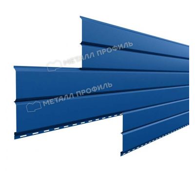 Металлический сайдинг Lбрус-15х240 (ПЭ-01-5005-0.45) Синий насыщенный от производителя  Металл Профиль по цене 898 р