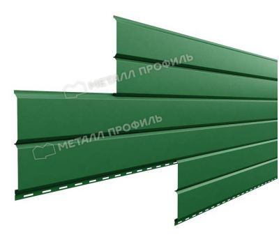 Металлический сайдинг Lбрус-15х240 (ПЭ-01-6002-0.45) Зеленый лист от производителя  Металл Профиль по цене 898 р
