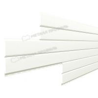 Металлический сайдинг Lбрус-15х240 (ПЭ-01-9010-0.45) Чистый белый Металлический сайдинг Lбрус-15х240 (ПЭ-01-9010-0.45) Чистый белый