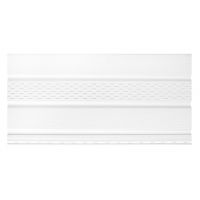 Софит тройной с частичной перфорацией посередине Белый