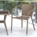 Комплект плетеной мебели из иск. ротанга T25B/Y137C-W56 Light Brown 2Pcs от производителя  Afina по цене 19 055 р