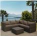 Комплект мебели плетеной из иск. ротанг YR825A Brown/Beige от производителя  Afina по цене 87 550 р