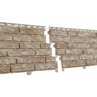 Фасадная панель Стоун Хаус Кварцит - Светло-Бежевый Фасадная панель Стоун Хаус Кварцит - Светло-Бежевый