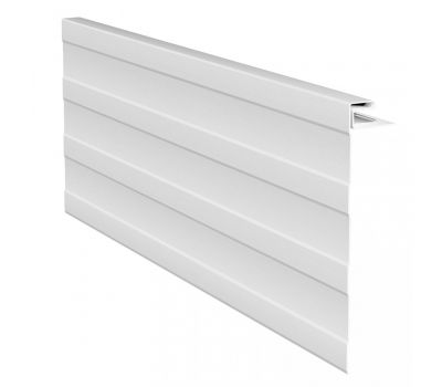 J-фаска ( ветровая, карнизная планка ) белая для сайдинга от производителя  Россия по цене 630 р