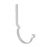 Крюк крепления желоба длинный модернизированный RAL 9003 Белый 125/90