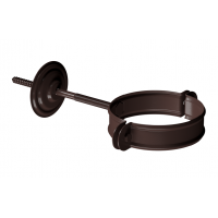 Хомут трубы D90, ШОКОЛАД (RAL 8019) Хомут трубы D90, ШОКОЛАД (RAL 8019)
